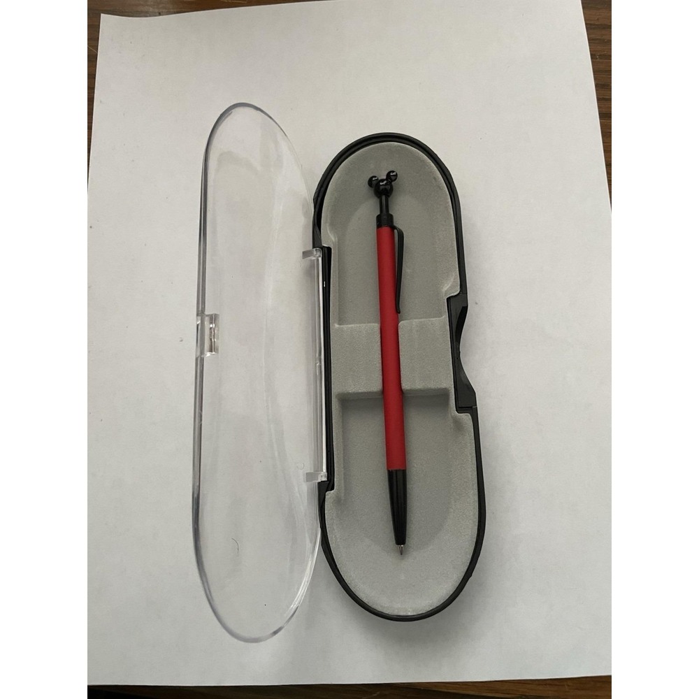 Disney Mickey Mouse Pen Red Black With‎ Mickey Head